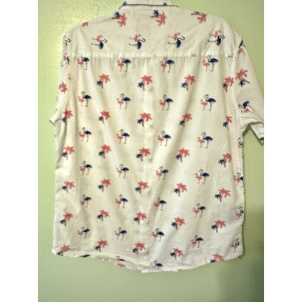 Rugby University Men’s shirt Large Flamingo Short Sleeve 100% Cotton - Picture 8 of 13